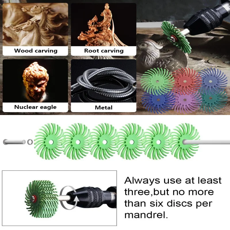 radial bristle disc रेडियल ब्रिसल डिस्क