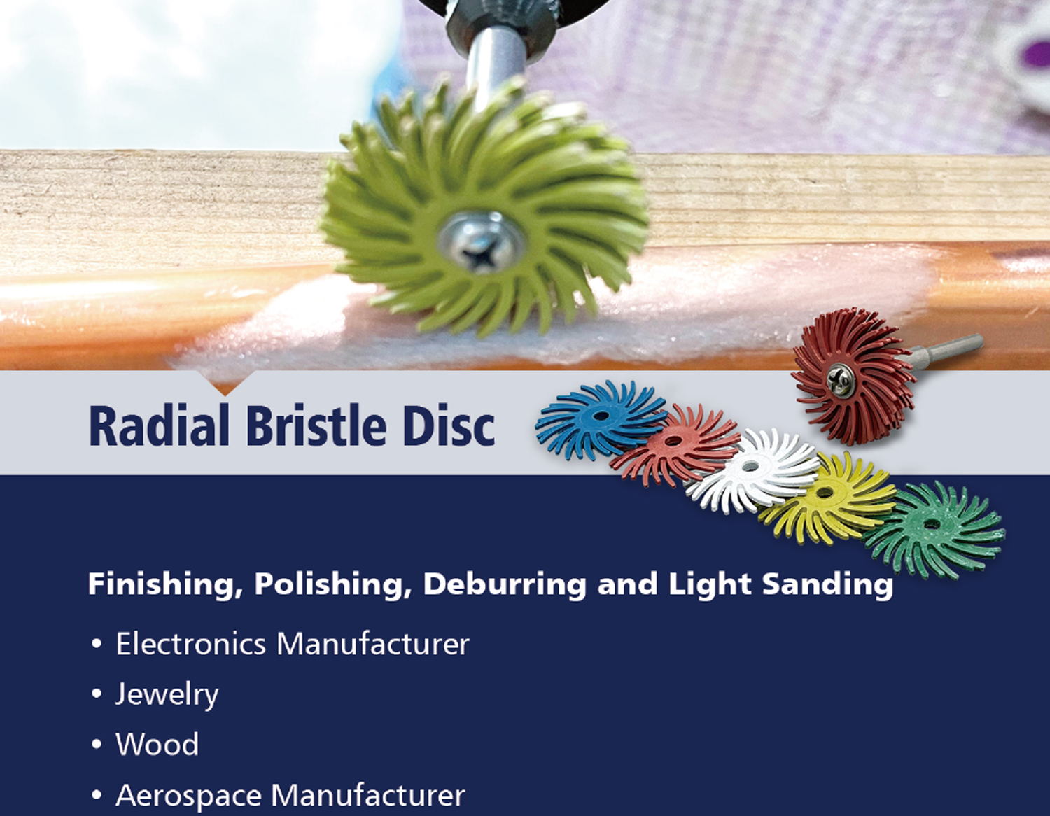radial bristle disc 1 रेडियल ब्रिसल डिस्क 1